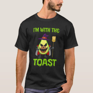 T-shirt Amusant, je suis avec la blague du toast, disant A