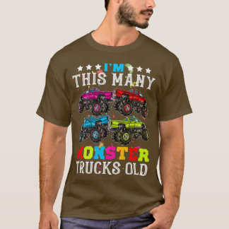 T-shirt Amusant Je suis ce grand camion Monster vieux 4ème