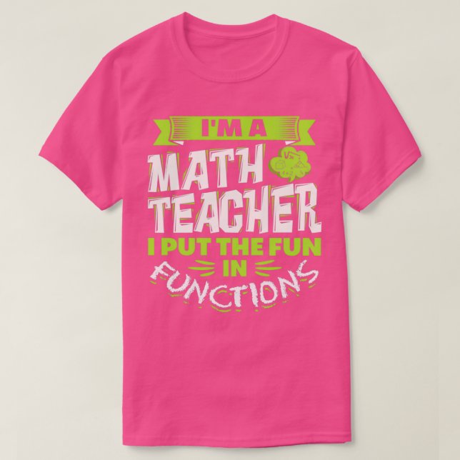 T-shirt Amusant jeu d'apprentissage en mathématiques (Design devant)