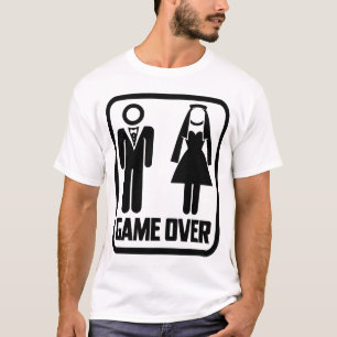 T-shirt Amusant Jeu de Bachelor sur l'Mariage des signes H
