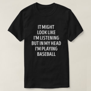 T-shirt Amusant jeu de baseball
