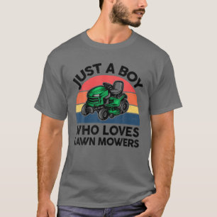 T-shirt Amusant Jeu De Pelouse Juste Un Garçon Qui Aime La