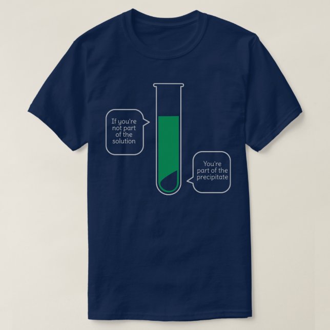 T-shirt Amusant jeu de science (Design devant)