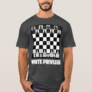 T-shirt Amusant jeu Privilège Blanc