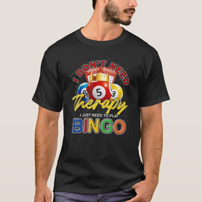 T-shirt Amusant Joueur de Bingo Gig Lover Lottery Gagner (Devant)
