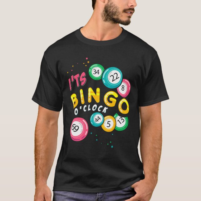 T-shirt Amusant Joueur de Bingo Humour (Devant)