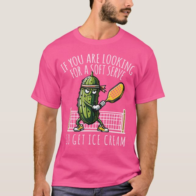 T-shirt Amusant joueur de pickleball Louveur de paddleball (Devant)