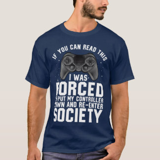 T-shirt Amusant Joueur Vidéo Joueur Jeu contrôleur amusant