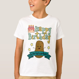 T-shirt Amusant Joyeux Anniversaire Pomme de terre personn