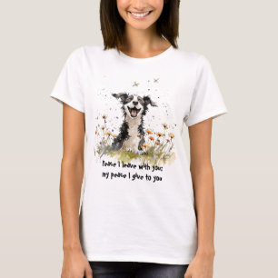 T-shirt Amusant joyeux et joyeux Terrier Dog Scripture