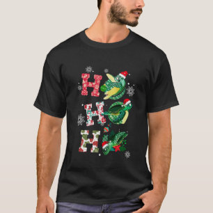 T-shirt Amusant Joyeux Noël HO HO HO Turtle Père Noël