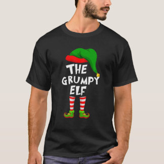 T-shirt Amusant Jumelage de Noël de la famille L'elfe grin
