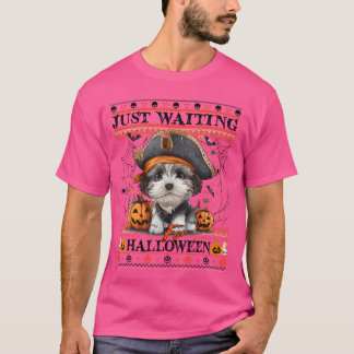 T-shirt Amusant Juste En Attente D'Halloween Pirate Havana