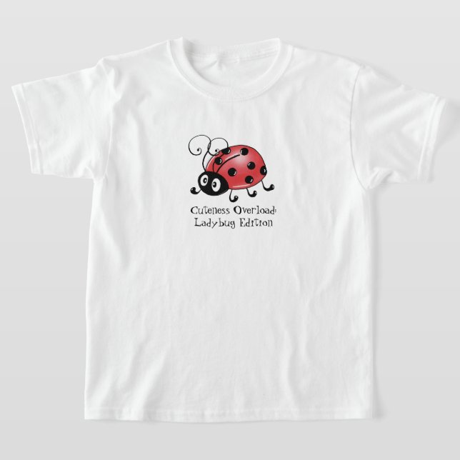 T-shirt Amusant Ladybug humoristique conception d'insectes (Poser)