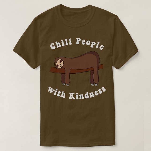 T-shirt Amusant Longueur de fentes g Lazy Sloth (Design devant)