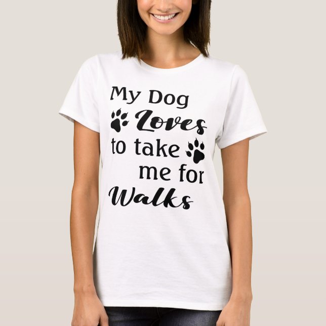 T-shirt Amusant Lover chien (Devant)