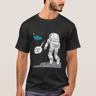 T-shirt Amusant Lune Atterrissant Terre plate Qui Sucre L'