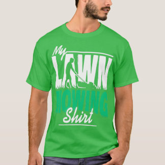 T-shirt Amusant Ma Pelouse Maillot Chemises Hommes Plaisan