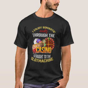 T-shirt Amusant Machine à sous Jeu Casino Joueur Vegas M