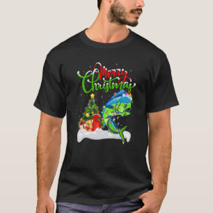 T-shirt Amusant Mahi Mahi Poisson Lover Xmas Éclairage Mah