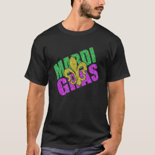T-shirt Amusant Mardi Gras Fleur De Lis