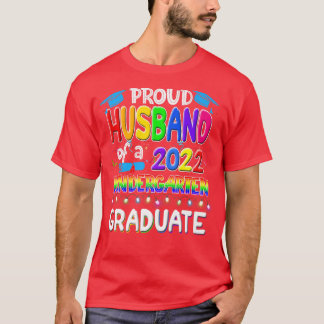 T-shirt Amusant Mari fier d'une classe de 2022 jardin d'en