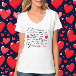 T-shirt Amusant marié agacé art des mots