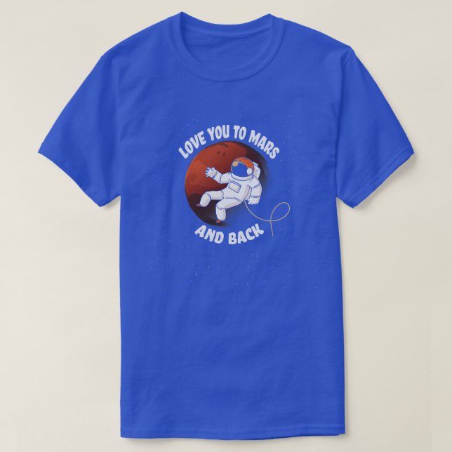 T-shirt Amusant Mars Occupent Coloniser Planètes L'astrona (Design devant)