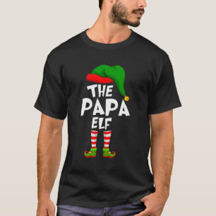 T-shirt Amusant Matching Famille Noël Le Papa Elf