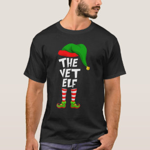 T-shirt Amusant Matching Famille Noël Le VET Elf