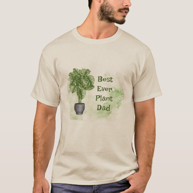 T-shirt Amusant meilleur jamais Plante Papa Houseplant Mon (Devant)