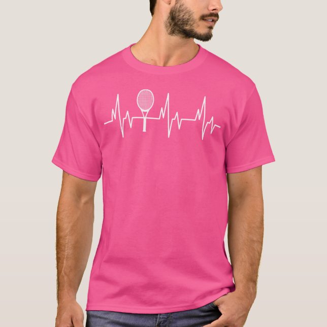 T-shirt Amusant Meilleur Joueur De Tennis Fans Ekg (Devant)