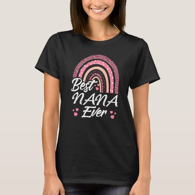 T-shirt Amusant Meilleur Nana Jamais Rainbow Cute Mothers  (Devant)