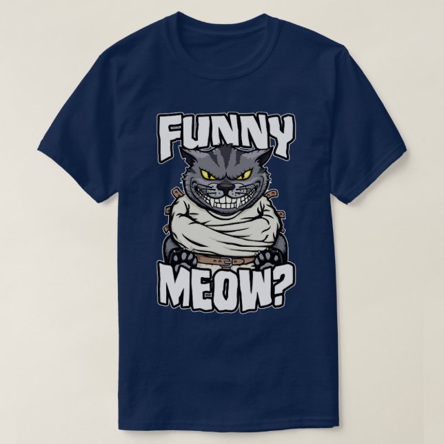 T-shirt Amusant Meow Comment Crazy Chat Lady Funny Mad Cha (Design devant)