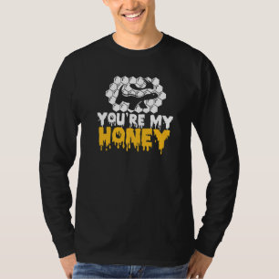 T-shirt Amusant Miel Badger Animal Ratel You are My Honey