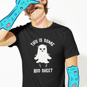 T-shirt Amusant moderne mignonne Halloween Boo Sheet Ghost