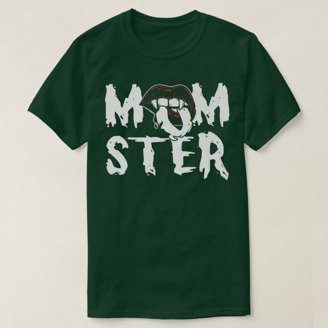 T-shirt Amusant Momster Halloween Maman Costume Famille Ma (Design devant)