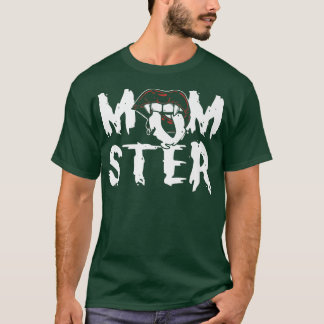 T-shirt Amusant Momster Halloween Maman Costume Famille Ma