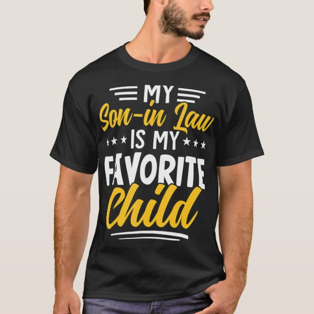 T-shirt Amusant Mon Fils En Droit Est Mon Enfant Préféré D (Devant)