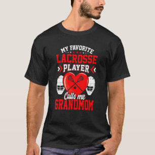T-shirt Amusant Mon Joueur De Crosse Préféré M'Appelle Gra