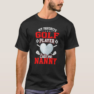 T-shirt Amusant Mon Joueur De Golf Préféré M'Appelle Nouno