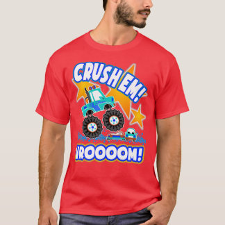 T-shirt Amusant Monster Truck Kids Cadeau Crush Em Salle 2