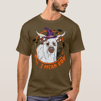 T-shirt Amusant Moo Je Veux Dire Boo Costume Halloween Vac