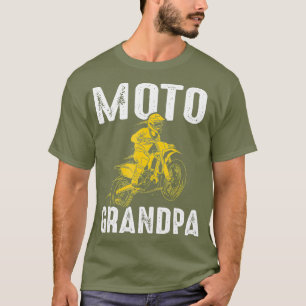 T-shirt Amusant motocross vintage grand-pa Dirt Bike