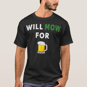 T-shirt Amusant Moulage De Pelouse Va Mouiller De L'Herbe