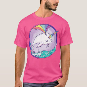 T-shirt Amusant NARWHAL Lover Cadeaux mignonette RAINBOW N