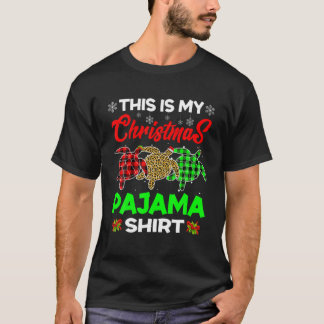 T-shirt Amusant Noël Arbre Tortue Animaux Amoureux Noël Pa