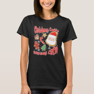 T-shirt Amusant Noël Cute Cookie Baking Crew Family