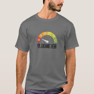 T-shirt Amusant Oldomètre pour 40e Anniversaire Gag graphi