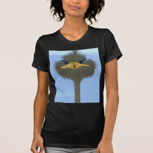 T-shirt Amusant Ostrich George Et Mignonne Ladybug